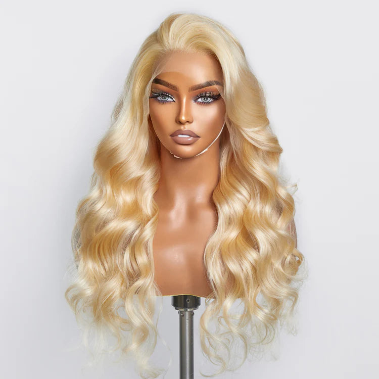 #613 Blonde 13"x4" Transparent Lace Frontal Wig 150% Density Body Wave